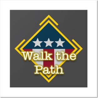 Walk the Path Map Marker Posters and Art